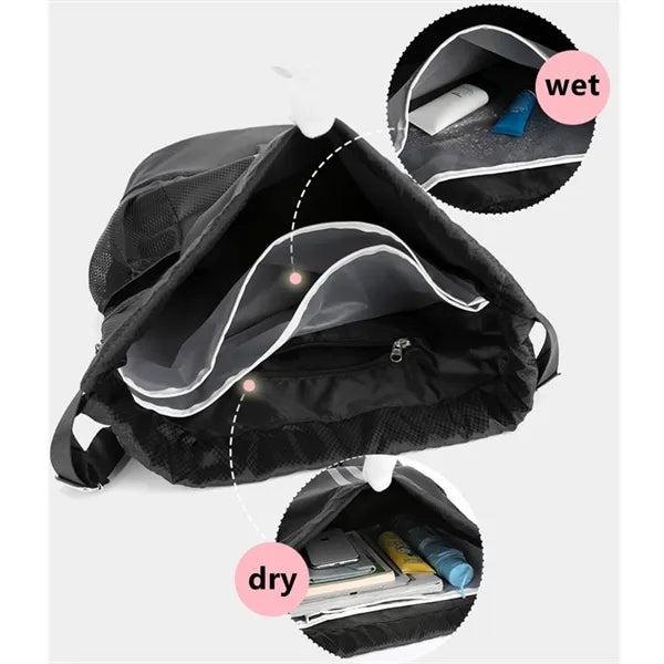 Waterproof Drawstring Sports Backpack