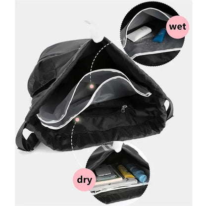 Waterproof Drawstring Sports Backpack