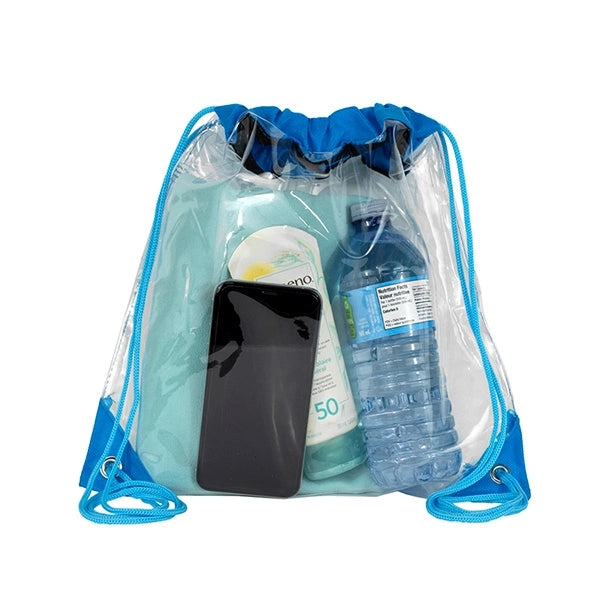Harris Clear Vinyl Stadium Compliant Cinch Backpack