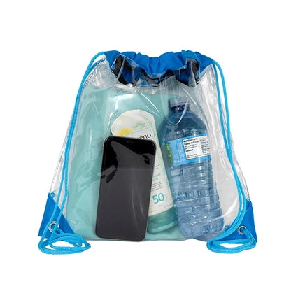 Harris Clear Vinyl Stadium Compliant Cinch Backpack
