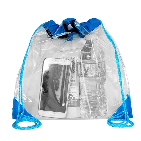Harris Clear Vinyl Stadium Compliant Cinch Backpack