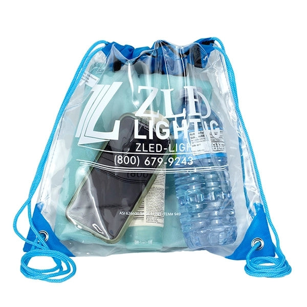 Harris Clear Vinyl Stadium Compliant Cinch Backpack