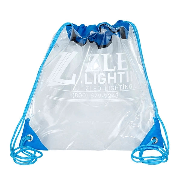 Harris Clear Vinyl Stadium Compliant Cinch Backpack