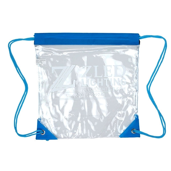 Harris Clear Vinyl Stadium Compliant Cinch Backpack
