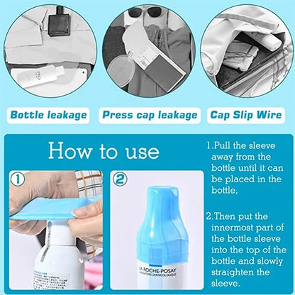 Elastic Sleeve For Leak Proofing Silicone Bottle Covers