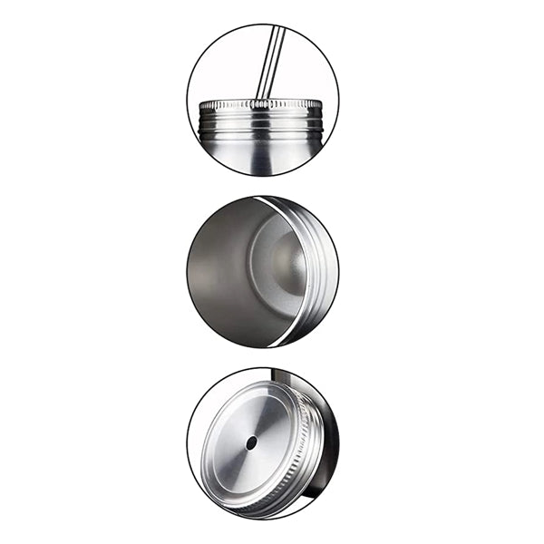 17 Oz Double Wall Stainless Steel Mason Jars