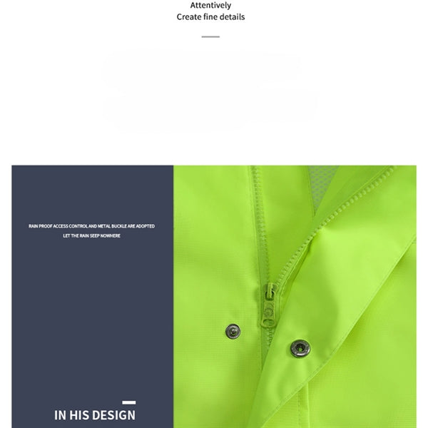 Reflective Raincoat Rain Pants Set