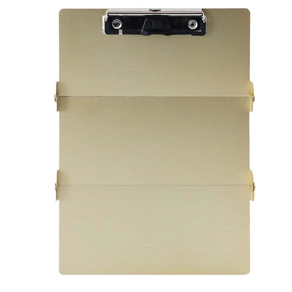 Foldable Office Metal Clipboard with Pen Holder