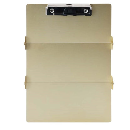 Foldable Office Metal Clipboard with Pen Holder