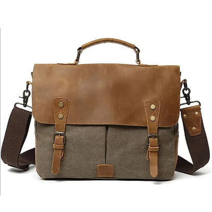 Vintage Canvas Messenger Bag