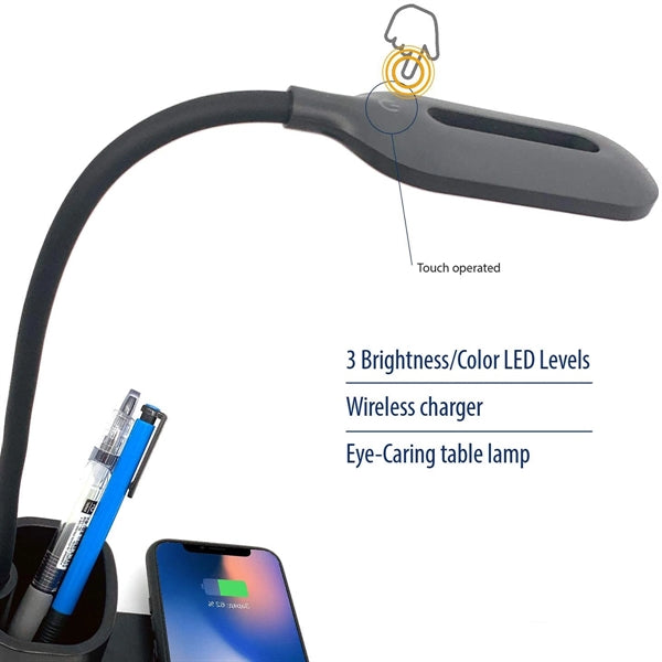 Led Desk Lamp With Wireless Charger
