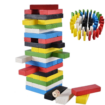 Large Size 54 Pieces Classic Wooden Tower Game