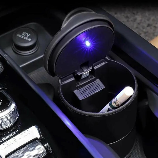 High Flame Resistant Car Ashtray with Led Night Light