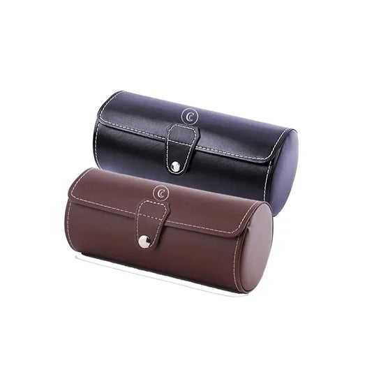 Pu Leather 3 Slots Watch Box