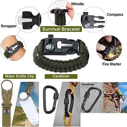 24 in 1 Outdoor Emergency Survival Gear Kits