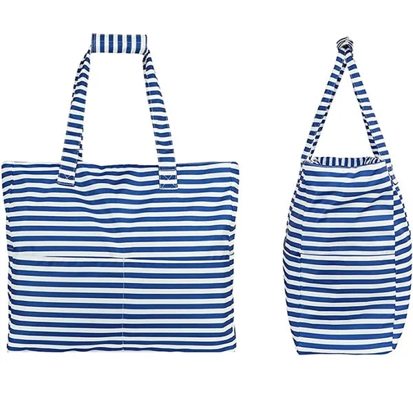 Zipper Beach Tote Bag