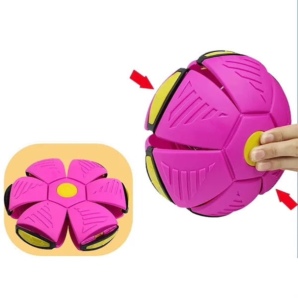 Flying LED Saucer Dog Toy