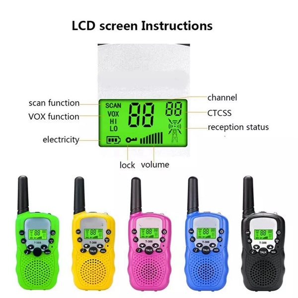 Walkie Talkie kids Toys handheld Wireless intercom 2 Pack