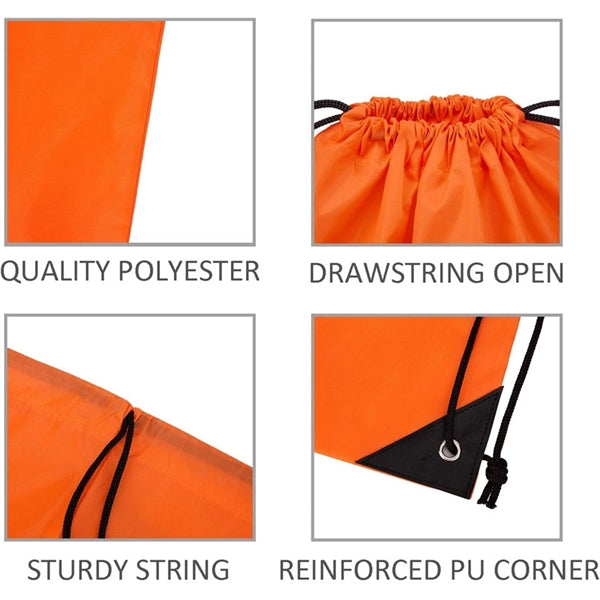 13"x16" Drawstring Backpack Bags for Party Gym Sport Trip
