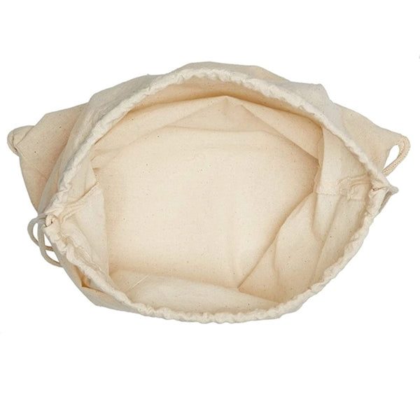 Custom Durable Cotton Canvas Drawstring Bags 5 x 7 inch