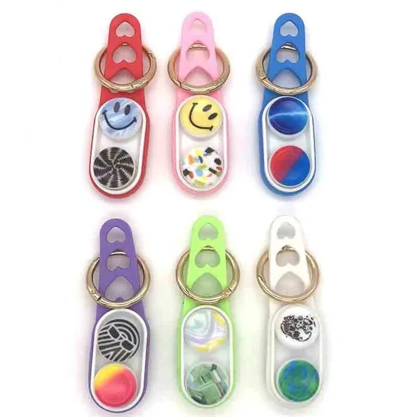 Portable magnetic key chain
