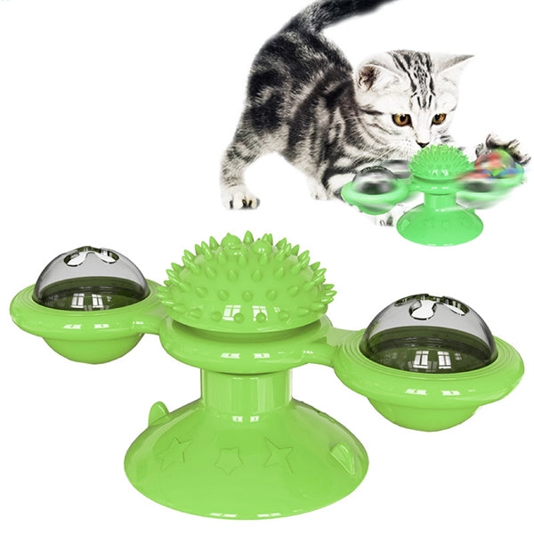 Cat wheel ball toy