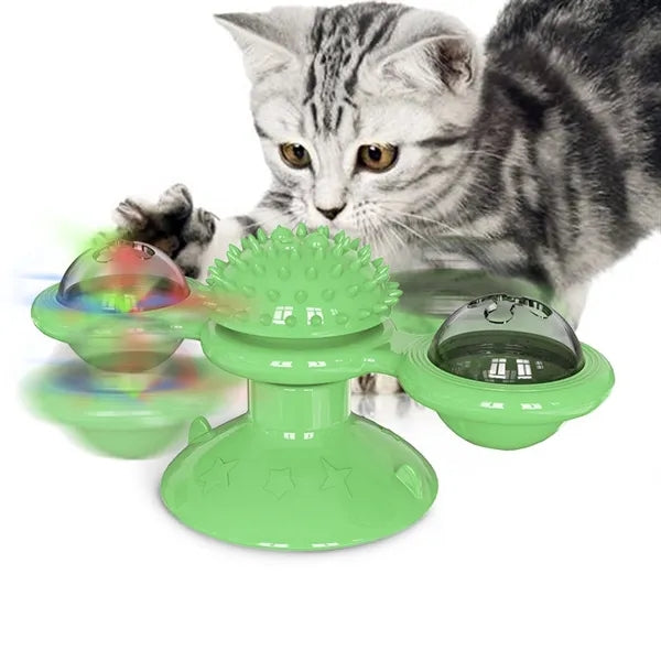 Cat wheel ball toy