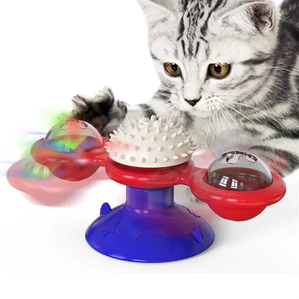 Cat wheel ball toy