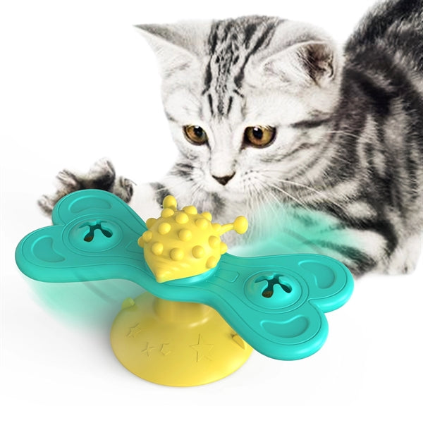 Cat wheel ball toy