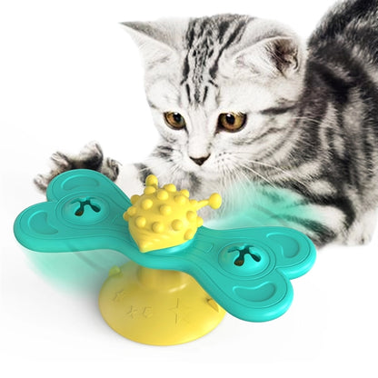 Cat wheel ball toy