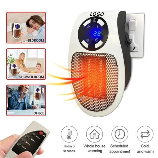 350W Wall Outlet Electric Space Heater