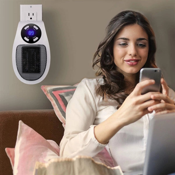 350W Wall Outlet Electric Space Heater