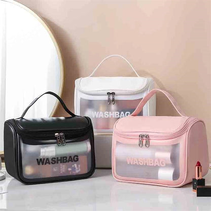 PVC Translucent Portable Makeup Bag