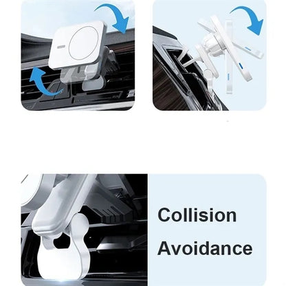 15W Magnetic Fast Wireless Car Charger Vent Mount