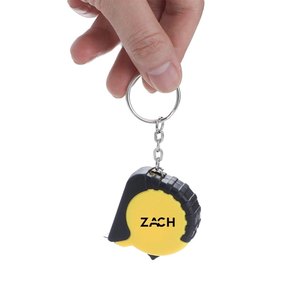 Small Steel Tape Measure Keychain