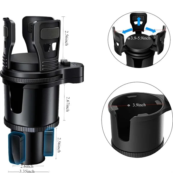 2 In 1 Multifunctional Car Cup Holder Extender