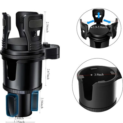 2 In 1 Multifunctional Car Cup Holder Extender