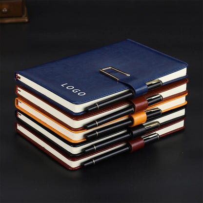 Leather A5 Notebook With Pen Gift Box