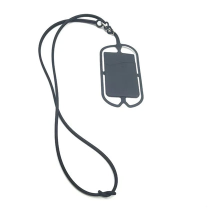 Silicone Lanyard with Phone Holder & Wallet