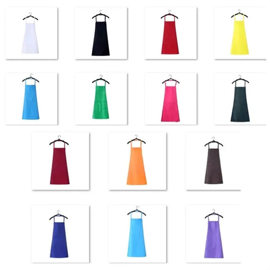 Bib Aprons Waterdrop Resistant with 2 Pockets