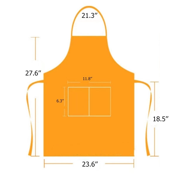 Bib Aprons Waterdrop Resistant with 2 Pockets