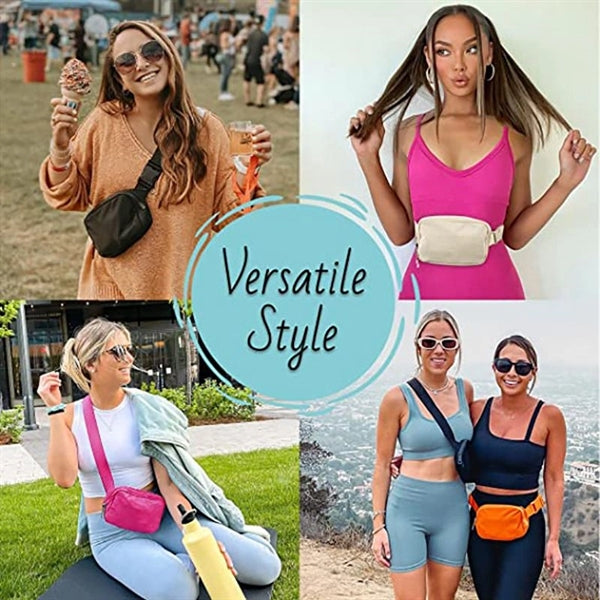 Adjustable Anywhere Belt Fanny Pack Crossbody Bag