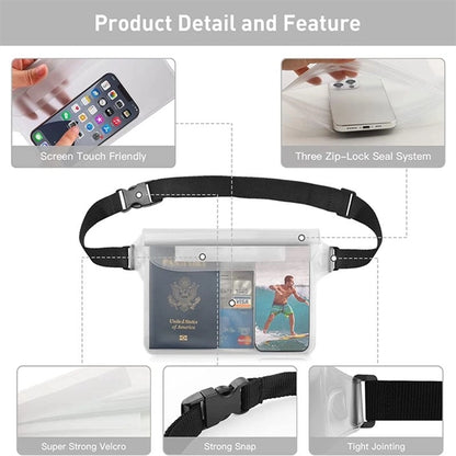 PVC Waterproof Beach Waist Storage Bag Fanny Pack