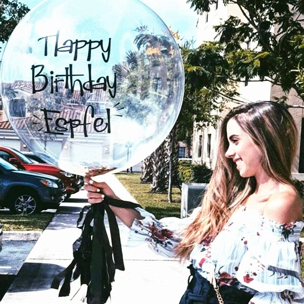 24 Inch Helium Transparent Bubble  Bobo Balloons