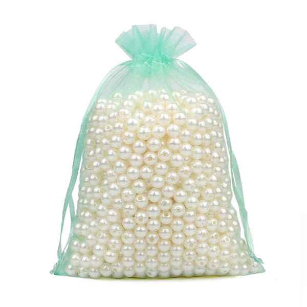 4x6 inch Sheer Drawstring Organza Jewelry Pouch Gift Bag