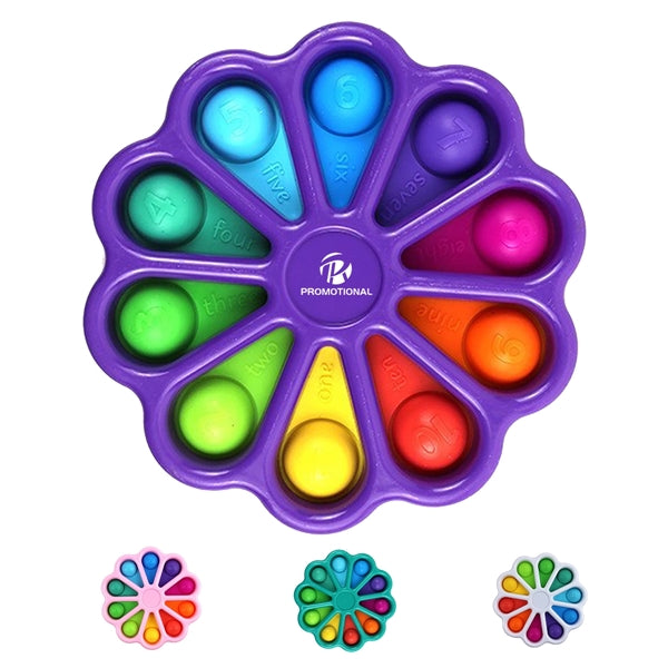 Flower Dimple Digits Pop Stress Relief Fidget Baby Toys