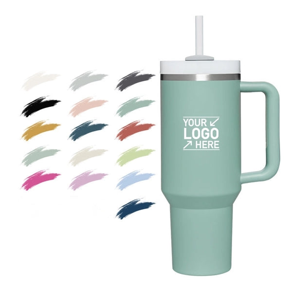 Classic 40oz Tumbler with Handle Lid and Straw