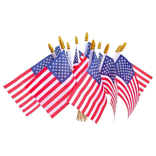 Small American Flags on Stick