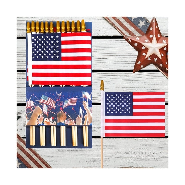 Small American Flags on Stick
