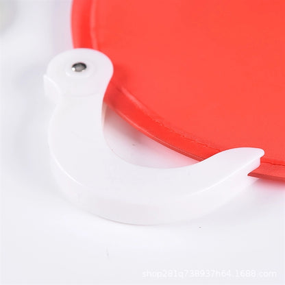Handheld Round Folding Pop Up Nylon with Handle Fan